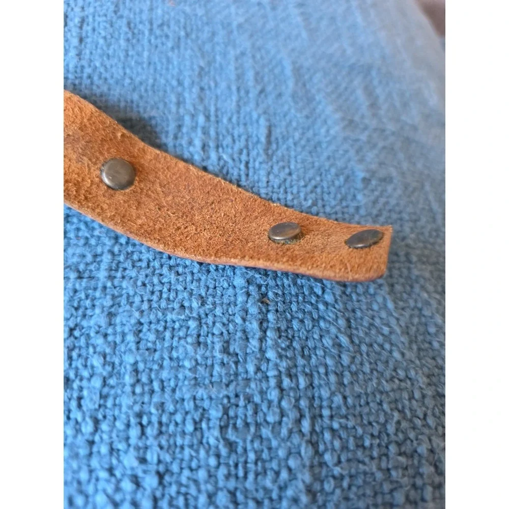 Lenny & Eva Bracelet Brown Leather Removeable Charm Blessed Adjustable 7.75